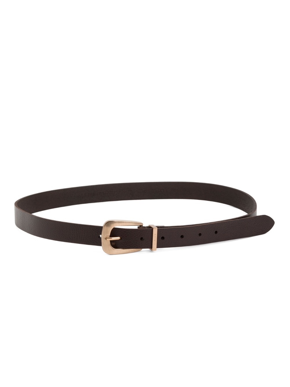 All Saints 25mm Dark Brown Leather Belt